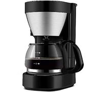 Coffee Machine, Coffee Filter Coffee Machine Black and Brushed Stainless Steel Coffee Machine,Pp Plastic+Stainless Steel,600W,for Family,Office,for Espresso Cooker Interesting, HUANGHAIQIU
