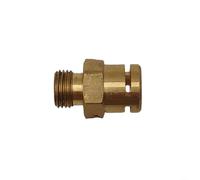 Coffee Machine Connector, Replacement Aluminium Coffee Machine Connector Two Way And Three Way For Brewing Setup(Copper I)