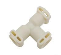 Coffee Machine Connector With Two Way Three Way Interface For Fit Easy Installation Metal Plastic Build Optimizes Brewing Process Reliable Replacement Part Beige Silver Color Design(Three-way B)