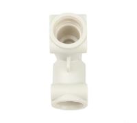 Coffee Machine Connector With Two Way Three Way Interface For Fit Easy Installation Metal Plastic Build Optimizes Brewing Process Reliable Replacement Part Beige Silver Color Design(Two-way L)