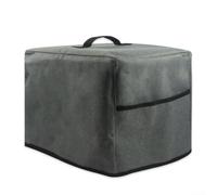 Coffee Machine Cover Quilted Anti-Scratch Shield for Blenders & Toasters - Grey Nylon Kitchen Protector with Storage 13.6x10.4x11.4in
