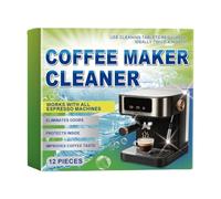 Coffee Machine Descaler Tablets,12PCS Cleaning & Descaling Tablets for Coffee Machines,Removes Limescale & Deep Cleans,Enhances Coffee Taste,Extends Machine Lifespan,Compatible with All Coffee Makers