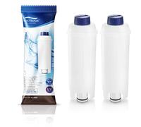 Coffee Machine Filter for DLSC002 with Activated Carbon Softener, Aqualogis Water Filter Compatible with Delonghi ECAM, Esam, ETAM, BCO, EC. (2)