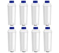Coffee Machine Filters, Compatible for Delonghi, DLSC002 Activated Water Filter Cartridges Replacement, Compatible for Delonghi, Filter(8 pcs)
