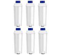 Coffee Machine Filters, Compatible for Delonghi, DLSC002 Activated Water Filter Cartridges Replacement, Compatible for Delonghi, Filter(6pcs)