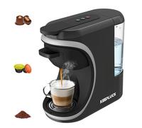 Coffee Machine for Nespresso Original, Dolce Gusto and Ground Coffee, Programmable Water Volume, 19Bar, 1450W,ST-551