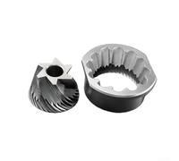 Coffee Machine Grinder Core Set 48mm Stainless Steel Six-Star Cone Burr Precision Grinding Replacement Part Silver