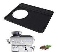 Coffee Machine Mat for Breville 870/880, Anti-Scratch Silicone Non-Slip Espresso Mat, Non-Slip Barista Accessories, Heat Resistant Top Pad, Easy to Clean, Dishwasher Safe, Black