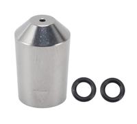 Coffee Machine Nozzle Stainless Steel Milk Foam Spout Replacement Steam Wand Tip for Rancilio Coffee Machines Professional Barista Use Durable Rustproof Easy to Clean (Single Hole)