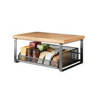 Coffee Machine Storage Rack - Double Layer Heavy Duty Organization Shelf,Counter Organizer Drawer | for Home Living Room Bar Apartment Meditation Room Women Men Teens Adults