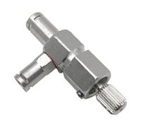 Coffee Machine Valve Steam Control Regulator Adapter Replacement Component Aluminum Alloy Housing with Knurled Knob and Compact Three Port Design