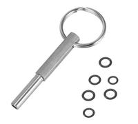 Coffee Machine Wrench Set,Coffee Machine Key,Fully Automatic Coffee Machine Oval Head Wrench Stainless Steel Oval Head Bit Repair Tool with 6 Gaskets for Home Coffee Shop