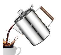 Coffee Maker - Camping Coffee Maker | Camping Stainless Steel Pot | Compact Stainless Steel Commercial Machine Design For Outdoor Beach RV Family Family Amish