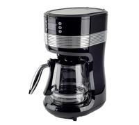 Coffee Maker Machine Air Essence Aroma Overflow Drip Pour Over 1.4L Cream Black