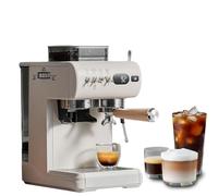 Coffee Maker Machine, Semi-Automatic with Removable Water Tank, 20-Level Grind Adjustment, Professional Extraction for Hot and Cold Brew at Home