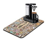 Coffee Maker Mat for Countertops,Dish Drying Mat,Coffee Bar Decor,Coffee Machine Pads,Absorbent, Washable,Drying Mat for Kitchen Counter
