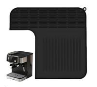 Coffee Maker Mat - Silicone 32 x 30 x 1.5 cm | Coffee Grinder Tamping Mat | Espresso Station Protective Pad Non Slip Heat Resistant Accessories for Home Office Cafe Bar Use