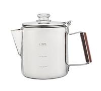 Coffee Maker Percolator - Portable Compact Retro Design, Fast Heat Circulation Even Extraction, Flavorful Brew Solution for Outdoor Adventures Relaxed Gatherings | Pot for Family Beach Picnics