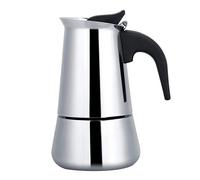 Coffee Maker Portable Stainless Steel Coffee Pot Moka Espresso Coffee Maker Moka Pot with Can Use in Stove Coffee Pot for Household Office(100ml)