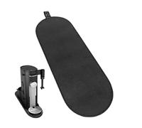 Coffee Maker Sliding Mat - Non-Slip Rubber Counter Pad with Storage Lanyard | Coffee Machine Accessory for Kitchen | Smooth Pull-Out Tray for Single Cup Brewer, Black Countertop Protection Glide Board