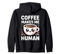 Coffee Makes Me Human Zip Hoodie