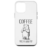 Coffee Makes Me Wanna Poop Funny Bear Coffee Drinker Case for iPhone 12 mini