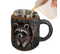 Coffee Mass - Ceramic Tea Cup | Animal Cups | Ratono-Raccoon Reusable Hollow Drink Cups for Personal Morning Routine | Collection Men Women Ideal IdealCreative