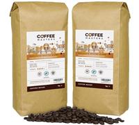 Coffee Masters Coffee Beans 2kg (2x1kg) - Exclusive Master Blend, 100% Arabica, Medium Dark Roasted Whole Bean, Ideal for Espresso Machines