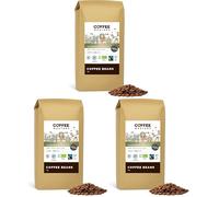 Coffee Masters Colombian Organic Coffee Beans 1kg - Fairtrade, Single Origin, 100% Arabica, Light Roasted Whole Bean Ideal for Espresso Machines - Great Taste Award Winner (Pack of 3)
