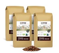 Coffee Masters Peruvian Coffee Beans 4x1kg - Organic Fairtrade Single Origin Arabica, Roasted in the UK - Ideal for Espresso Machines - Great Taste Award Winner