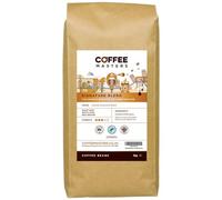 Coffee Masters Signature Blend Coffee Beans 1kg - 100% Arabica - Medium Roast Whole Bean Ideal for Espresso Machines - Rainforest Alliance Accredited