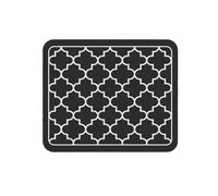 Coffee Mat Absorbent Dish Drying Mat for Kitchen Counter-Coffee Bar Accessories Fit Under Coffee Maker Black 50X30cm