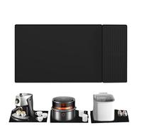 Coffee Mat for Counter Top | Silicone Coffee Station Pad with Raised Edges - Coffee Bar Accessories, Multifunctional Bar Mat, Dish Drying Mat for Countertops