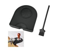 Coffee Mat, Tamping Mat Soft Coffee Tamper Mat Anti Slip Coffee Mat with Small Brush Espresso Silicone Mat for Home and Cafe Baristas, Coffee Station Kitchen Bar