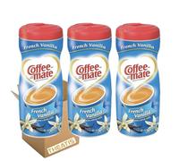 Coffee-mate Coffee Creamer for Instant Coffee Bundle - French Vanilla 15oz Tubs (3 Pack) | Smooth & Creamy Non-Dairy Creamer | Sold by THEATIS - Packaging May Vary