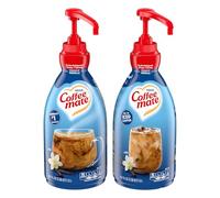 Coffee-mate Coffee Creamer, French Vanilla Pump Bottle, 1.5L (Pack of 2) Blue