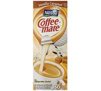 Coffee-mate Coffee Creamer, Vanilla Caramel Liquid Creamer Singles, 3/8 Fluid Ounce (Pack of 50) by Coffee-mate