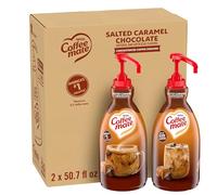 Coffee Mate Liquid Coffee Creamer Concentrate - Coffee Creamer with Pump in Salted Caramel Chocolate Flavour - Coffee Whitener - No Refrigeration Required, 1.5 Litre