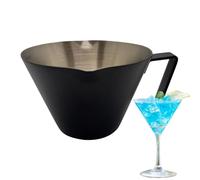 Coffee Measuring Cup | Liquid Measuring Cup - with Handle and Double Spout, Heat-resistant Cup with Triple Scale, Stainless Steel Jug for Mixing Drinks, Cooking, Baking and Dosing in the