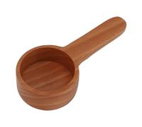 Coffee Measuring Scoop, Wooden Coffee Spoon Soup Cooking Mixing Stirrer Kitchen Tools Utensils for Protein Powder Tea Bath Salt (Short Log Color)