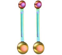 Coffee Measuring Spoon Measuring Spoons 2Pcs Double Heads Coffee Measuring Spoon, 5ml & 15ml Tablespoon Measuring Spoon Stainless Steel Long Handle Measuring Spoons for Precis Baking Measurements