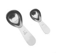 Coffee Measuring Spoons Set Stainless Steel Precision 2 Piece 15ml 30ml For Espresso Baking Cooking Portion Control Easy Clean Dishwasher Safe Compact