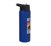 Coffee Meme - Don't Talk to Me Until I've Had My Coffee Stainless Steel Insulated Water Bottle