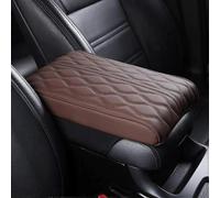 (Coffee) Memory Foam Armrest Box for Vehicles-Universal Leather Car Armrest Box Pad,Centre Console Cover(Black)
