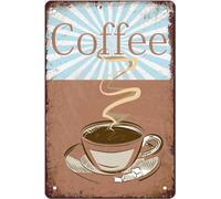 Coffee Metal Tin Signs Wall Panel For Home Party Metal Signs For Home Bathroom Kitchen Garden Man Cave Decor Garage Yard Sign Coffee Wall Decor Gift For Women Men Plaque Tin SignTin Sign 8X12 Inches
