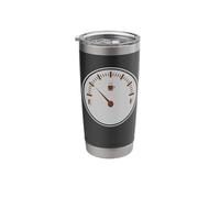 Coffee Meter Empty Low Fuel Need Caffeine Power Funny Stainless Steel Insulated Tumbler