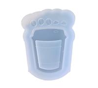 Coffee Milk Teas Ice Cream Shaker Molds Unique Quicksands Silicone Resin Jewelry Making Tool Easy to Cleans Keychain Silicone