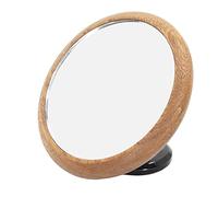 Coffee Mirror for Bottomless Portafilter, Wireless Flow Rate Observation Reflective Mirror with 360° Rotatable Magnetic Adjustment, Walnut Wood and Stainless Steel Espresso (Black)