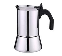 Coffee Moka Pot Stainless Steel Coffee Pot Hand-Made Pot Italian Moka Pot Household Small Coffee Machine Set Mini Thickening Simple to Use (Color : Silver, Size : 300ml) (Silver 300ml) The New