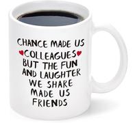 Coffee Mug 11Oz Ceramic Tea Cup Chance Made Us Happy Birthday Or Christmas Valentines Couples Coffee Mugs Funny Friend Cute Lovers Gifts Tea Cup for Women and Men Funny Coffee Mug